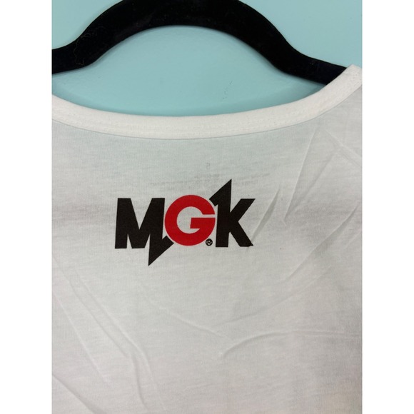 Machine Gun Kelly MGK Rager White Tank Top Womens Small NWOT 100% Cotton Punk - Picture 4 of 7